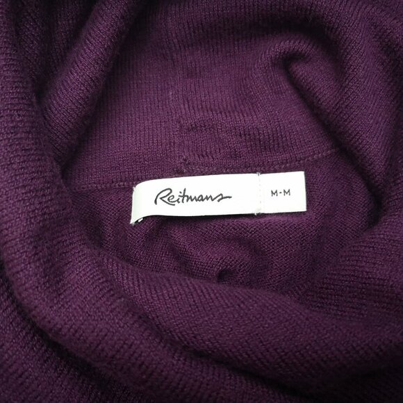 2 / $30.00 - Reitmans Ladies Size Medium Purple Lightweight Cowl Neck Sweater - Picture 3 of 9